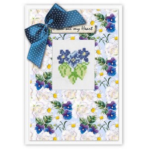 Cross Stitch Kit Postcard...