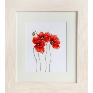 Cross Stitch Kit Poppies -...
