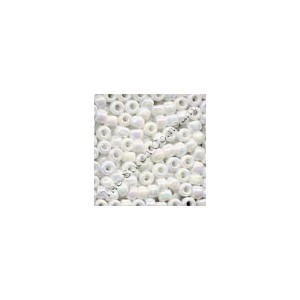 Pony Beads 6/0 White Opal -...