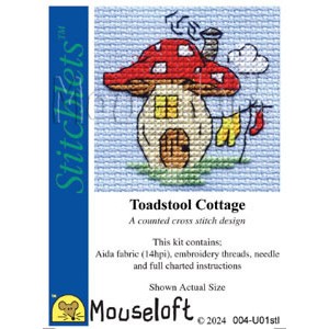 Cross stitch kit Toadstool...