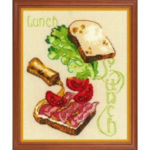 Cross stitch kit Lunch -...