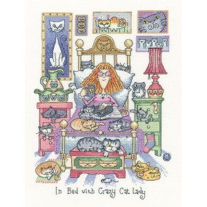 Cross stitch kit In Bed...