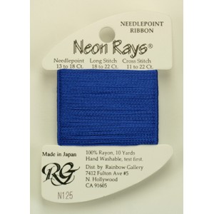 Neon Rays Dark Delft Blue -...