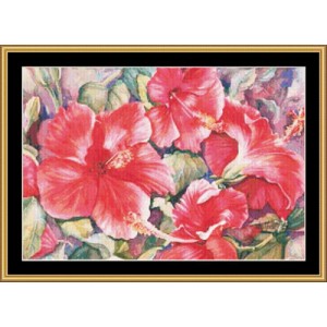 Borduurpatroon Hibiscus -...