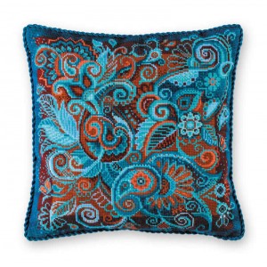 Cross stitch kit Cushion -...