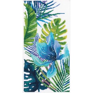 Borduurpakket Blue flower -...