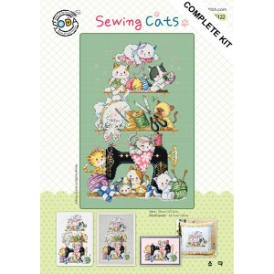 Borduurpakket Sewing Cats -...