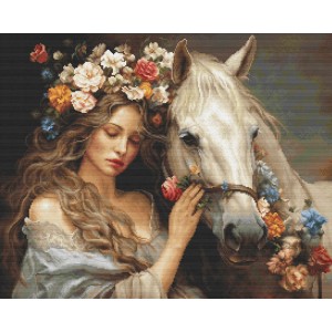 Cross stitch kit The Flower...