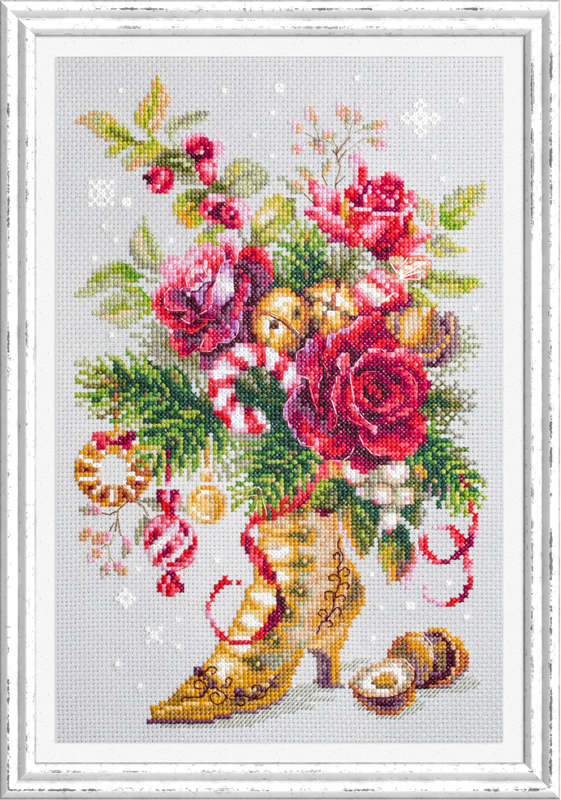 BT-204 Counted cross stitch kit Crystal Art Set of pictures World