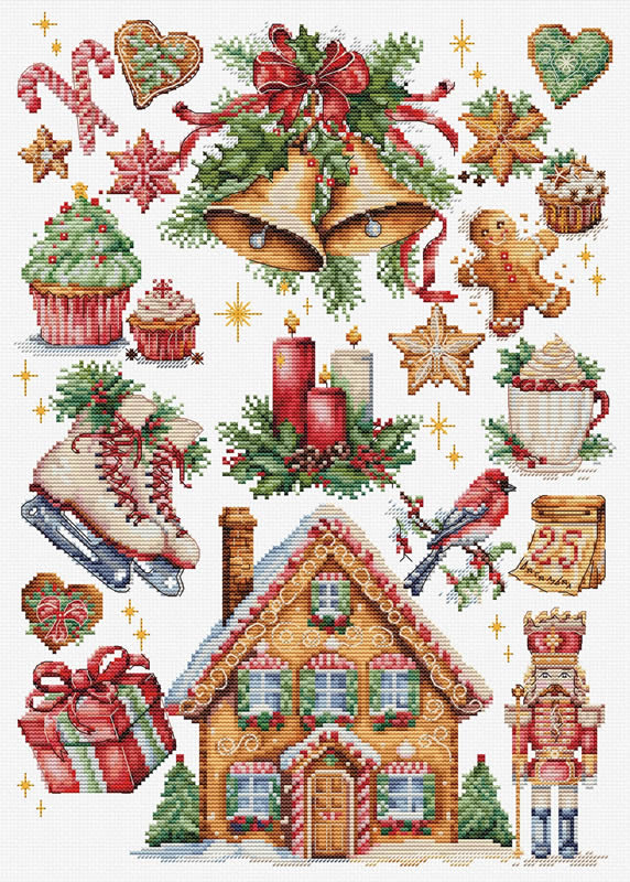 Cross stitch kit Christmas Composition Luca S Cross Stitch