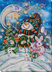 Bead Embroidery kit New Years Night - Abris Art