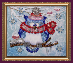 Bead Embroidery kit Owl  5 - Abris Art