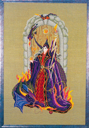 Cross Stitch Chart Lucien, Wizard of Fire - Black Swan Designs