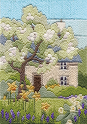 Platsteek pakket Long Stitch Seasons - Spring Garden  - Derwentwater Designs