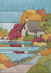 Platsteek pakket Long Stitch Seasons - Autumn Walk  - Derwentwater Designs