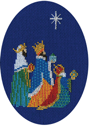 Cross stitch kit Christmas Card - Three Kings  - Bothy Threads
