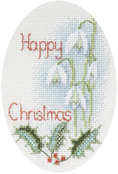 Cross stitch kit Christmas Card - Snowdrops - Bothy Threads