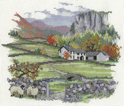 Cross stitch kit Countryside - Cragside Farm - Derwentwater Designs