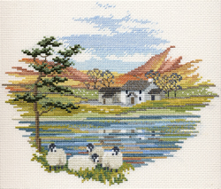 Borduurpakket Countryside - Lakeside Farm - Derwentwater Designs