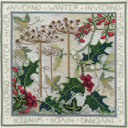 Cross stitch kit Four Seasons - Winter - Derwentwater Designs
