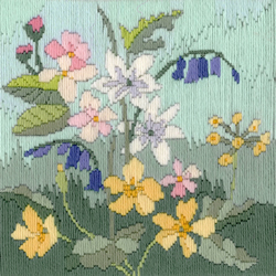 Platsteek pakket Long Stitch Seasons - Spring - Derwentwater Designs