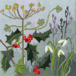 Platsteek pakket Long Stitch Seasons - Winter - Derwentwater Designs