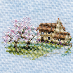 Cross stitch kit Minuets - Orchard Cottage  - Bothy Threads