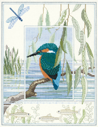 Cross stitch kit Wildlife - Kingfisher - Bothy Threads