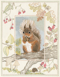 Cross stitch kit Wildlife - Red Squirrel - Bothy Threads