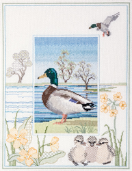 Borduurpakket Wildlife - Mallard - Derwentwater Designs