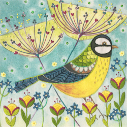 Embroidery kit Linda Hoskin - Blue Tit - Bothy Threads