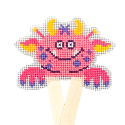 Cross stitch kit Little Stitchers Hop - Mini Monsters - Peggy  - Bothy Threads