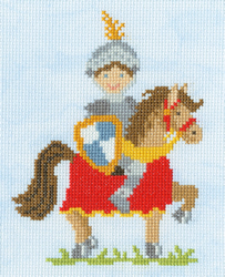 Cross stitch kit Little Stitchers Jump - The Knight's Tale - Bothy Threads