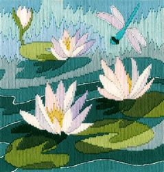 Borduurpakket Rose Swalwell - Water Lilies - Bothy Threads