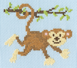 Cross stitch kit Little Stitchers Skip - Monkey Mayhem - Bothy Threads