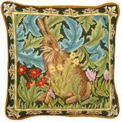 Petit Point borduurpakket William Morris - Woodland Hare Tapestry - Bothy Threads