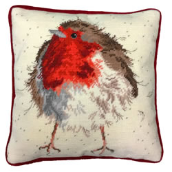 Petit Point borduurpakket Jolly Robin Tapestry - Bothy Threads