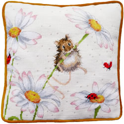 Petit Point borduurpakket Hannah Dale - Daisy Mouse Tapestry - Bothy Threads
