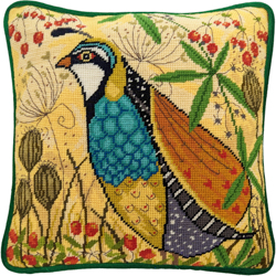 Petit Point stitch kit Linda Hoskin - Partridge - Bothy Threads
