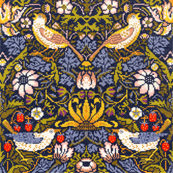 Cross stitch kit William Morris - Strawberry Thief - Bothy Threads