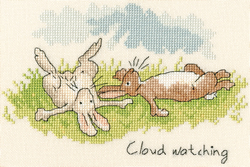 Borduurpakket Anita Jeram - Cloud Watching - Bothy Threads