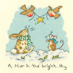 Cross stitch kit Anita Jeram - Star in the bright sky - Bothy Threads