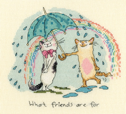 Cross stitch kit Anita Jeram - What friends are for - Bothy Threads
