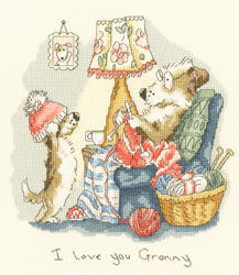 Borduurpakket Anita Jeram - I love you Granny - Bothy Threads