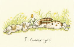 Cross stitch kit Anita Jeram - I choose you - Bothy Threads