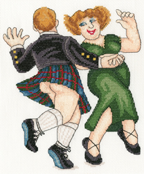 Cross stitch kit Beryl Cook - Och Aye - Bothy Threads