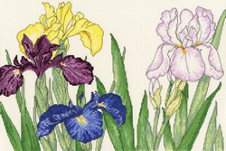 Borduurpakket Iris Blooms - Bothy Threads