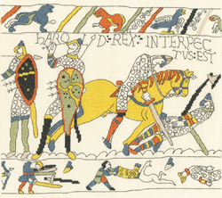 Cross stitch kit Bayeux Tapestry - The Demise Of King Harold - Bothy Threads