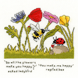 Cross stitch kit Eleanor Teasdale - You Make Me Happy - Bothy Threads