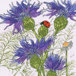Cross stitch kit Fay Martin - Cornflower Garden - Bothy Threads